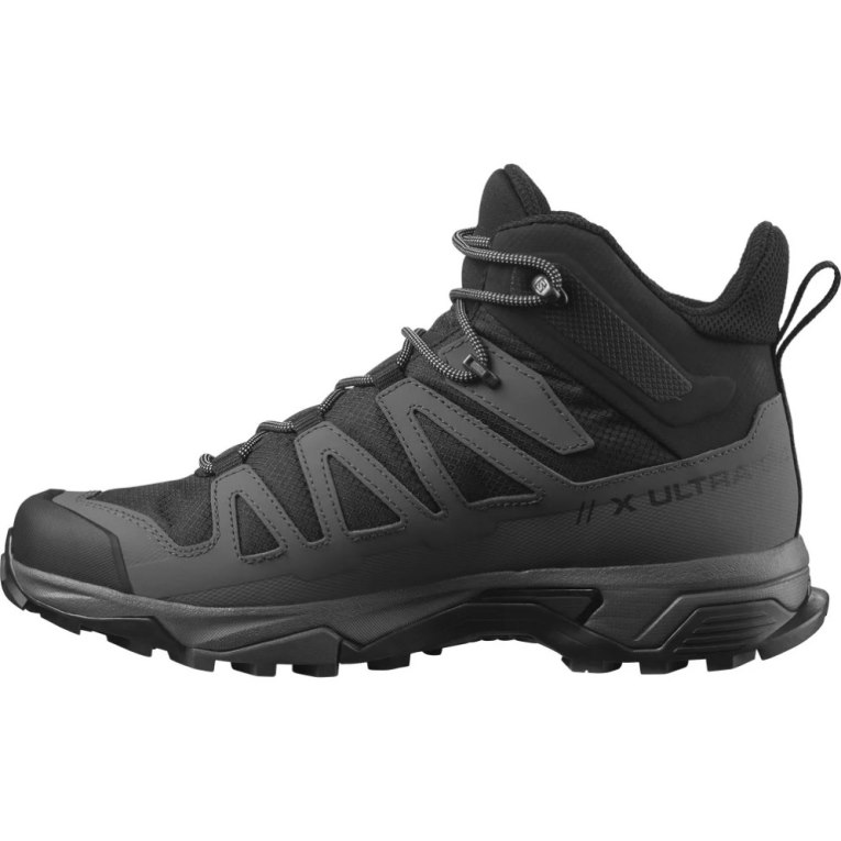 Botas Caminhada Salomon X Ultra 4 Mid Wide GTX Masculino Pretas | PT I64801